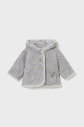 Kojenecká bunda Mayoral Newborn šedá barva, 2333