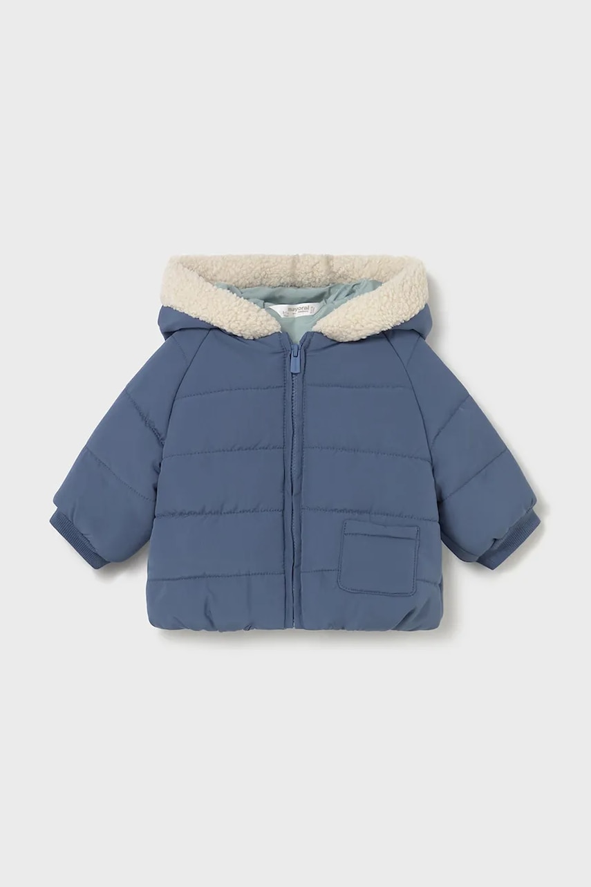 Kojenecká bunda Mayoral Newborn tmavomodrá barva, 2410
