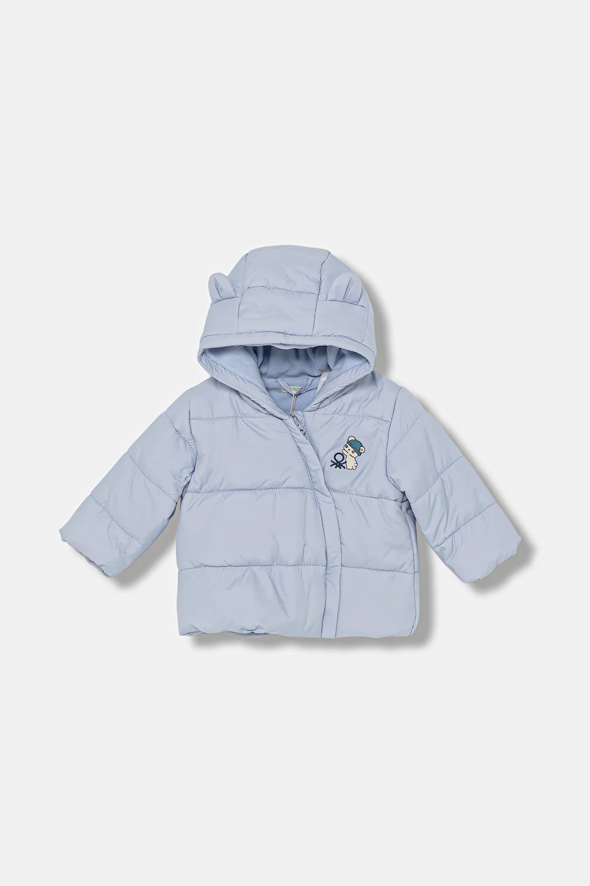 Kojenecká bunda United Colors of Benetton modrá barva, 2WU0AN00U