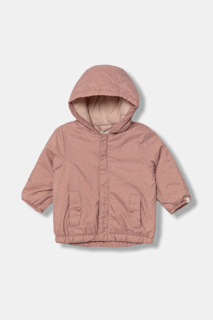 Kojenecká bunda United Colors of Benetton oranžová barva, 2TMRAN00T