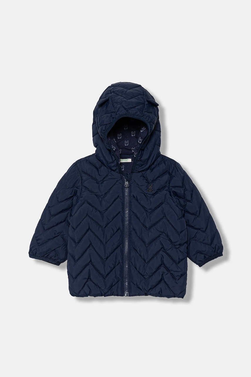 Kojenecká bunda United Colors of Benetton tmavomodrá barva, 2WU0AN00W