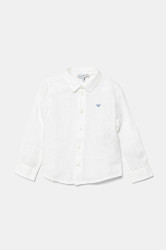 Kojenecká lněná košile Emporio Armani