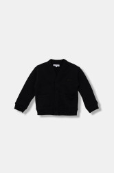 Kojenecká mikina Emporio Armani tmavomodrá barva, hladká, EB000474 AF16392