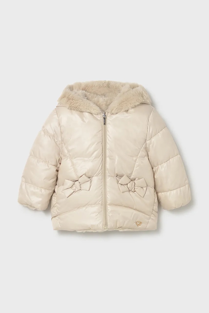 Kojenecká oboustranná bunda Mayoral béžová barva, 2435