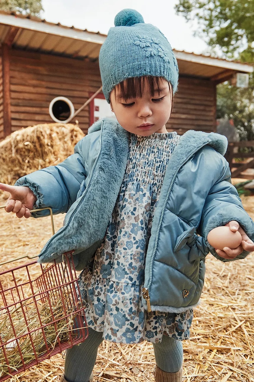 Kojenecká oboustranná bunda Mayoral modrá barva, 2435
