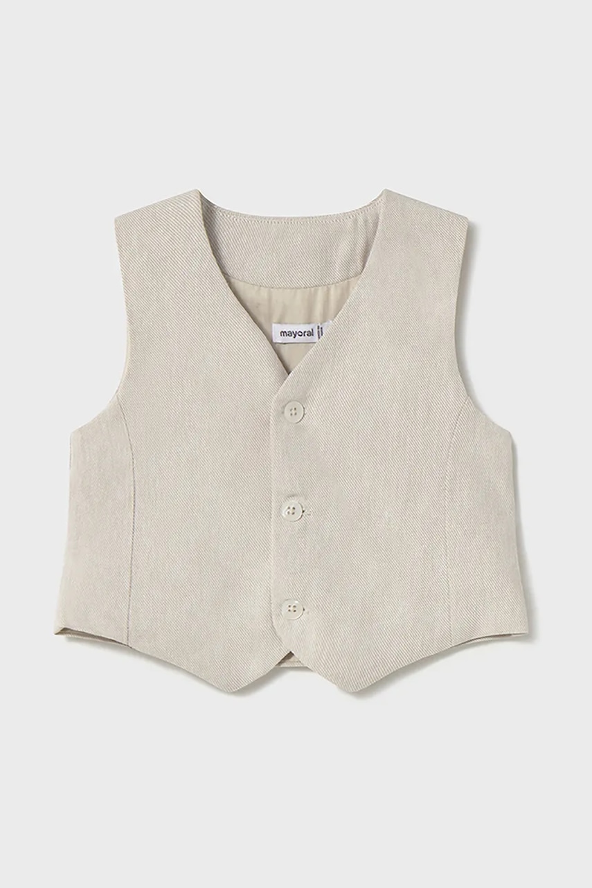 Kojenecká vesta ze směsi lnu Mayoral