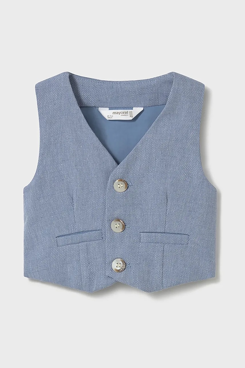 Kojenecká vesta ze směsi lnu Mayoral Newborn