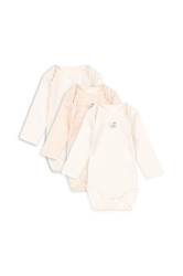 Kojenecké body Fanga Fontana FIO STRIPE 3 PACK LS BODY OCS 3-pack