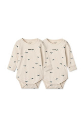 Kojenecké body Liewood Yanni Grow Printed LS Bodystocking 2-Pack