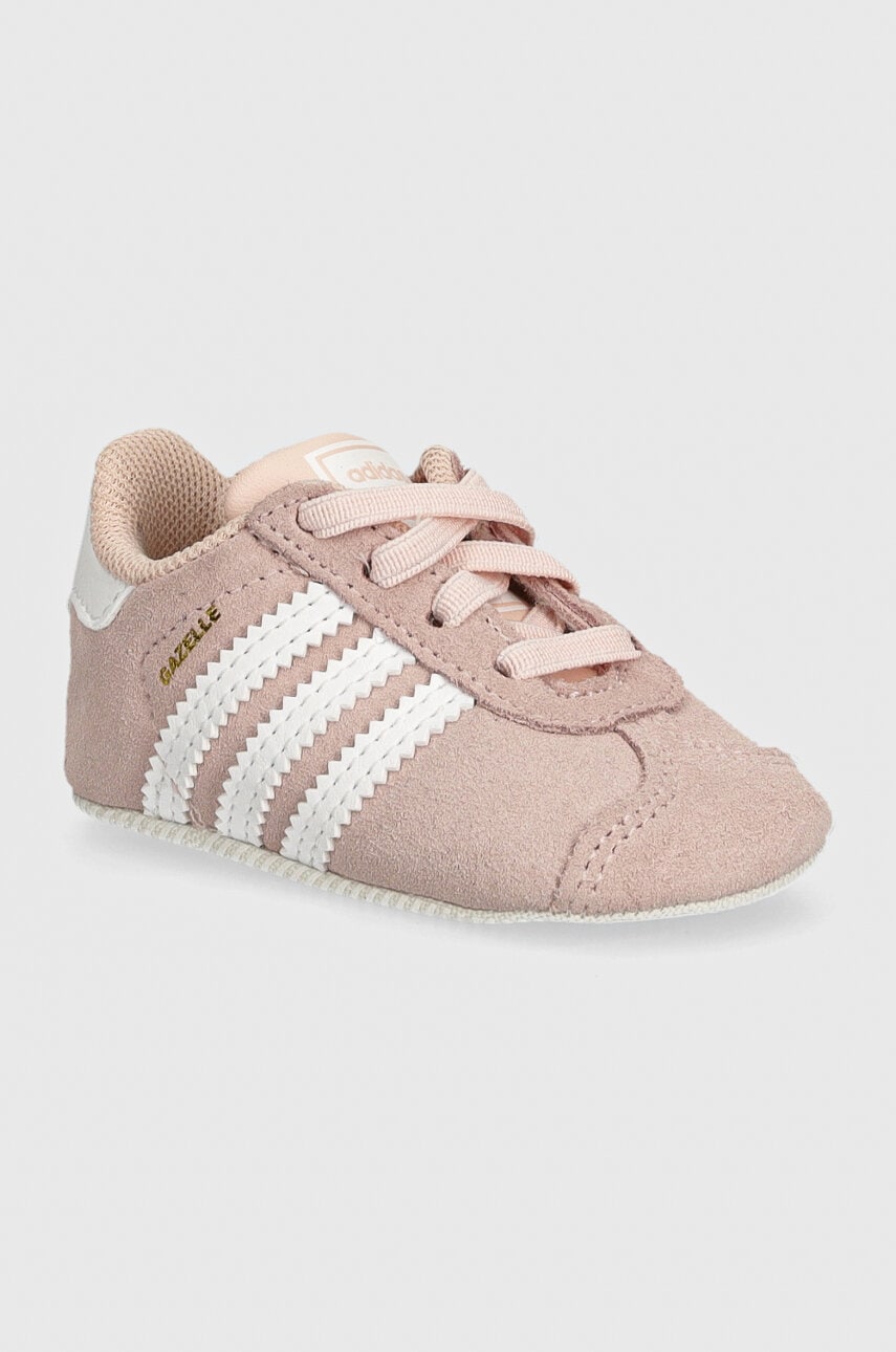 Kojenecké kožené boty adidas Originals GAZELLE CRIB