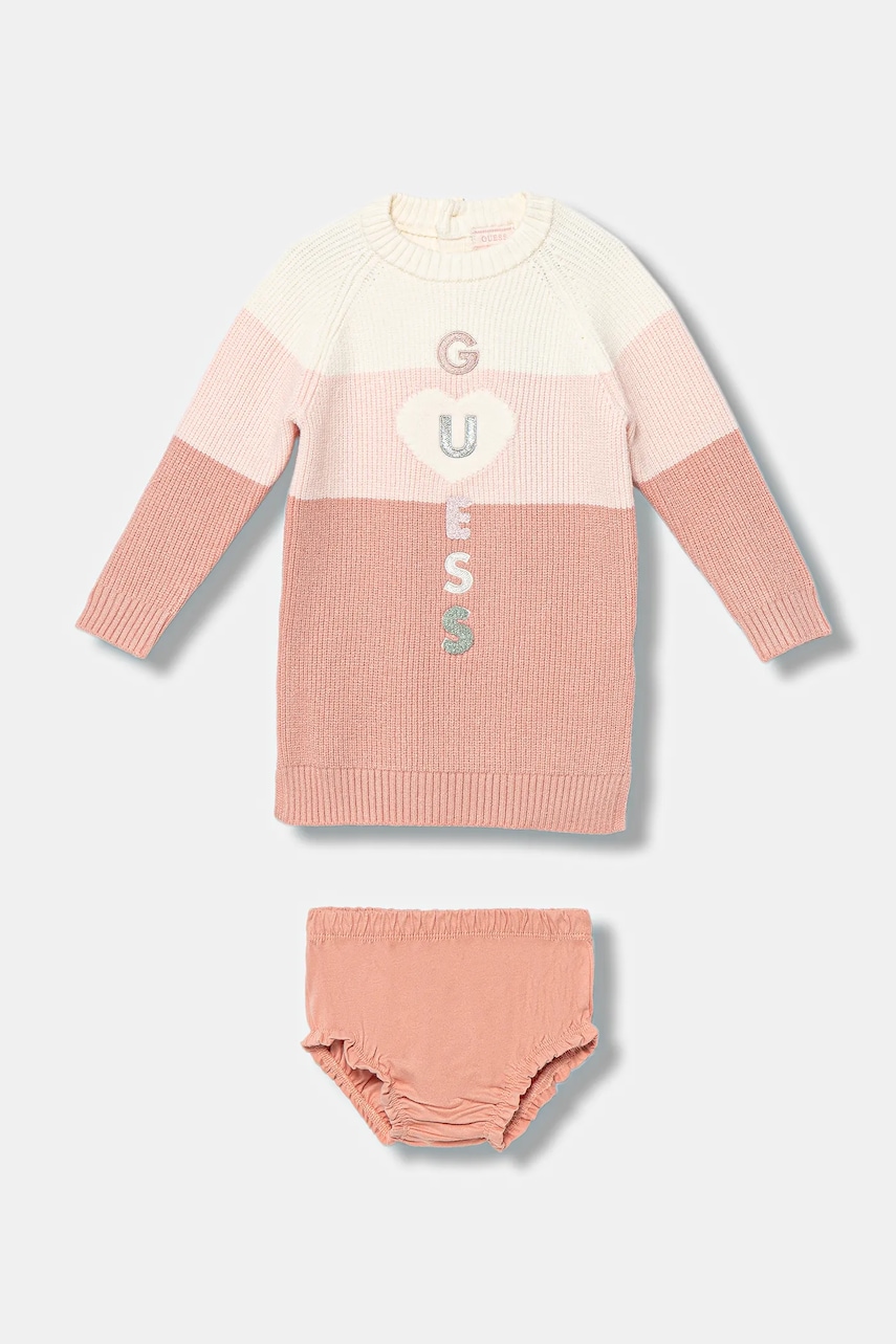 Kojenecké šaty Guess růžová barva, mini, A5BK07 Z3FU0