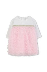 Kojenecké šaty Karl Lagerfeld růžová barva, mini, Z30668