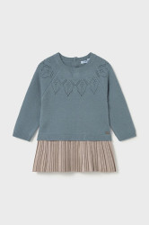 Kojenecké šaty Mayoral modrá barva, mini, áčková, 2908