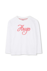 Kojenecké tričko s dlouhým rukávem HUGO