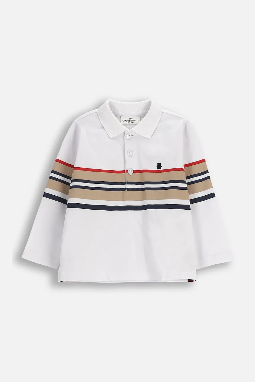 Kojenecké tričko s dlouhým rukávem s bavlnou Coccodrillo