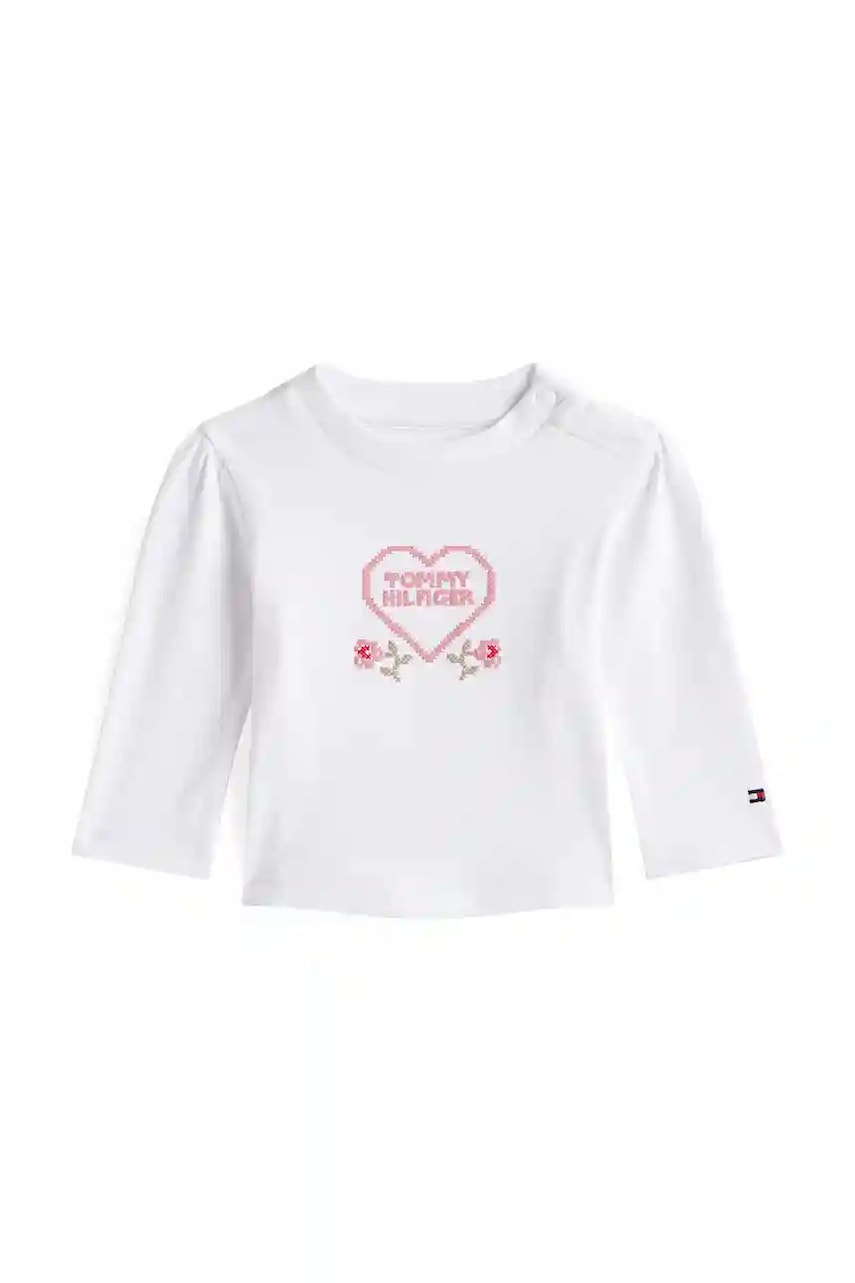 Kojenecké tričko s dlouhým rukávem Tommy Hilfiger