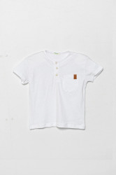 Kojenecké tričko United Colors of Benetton bílá barva, 3F4JA105S