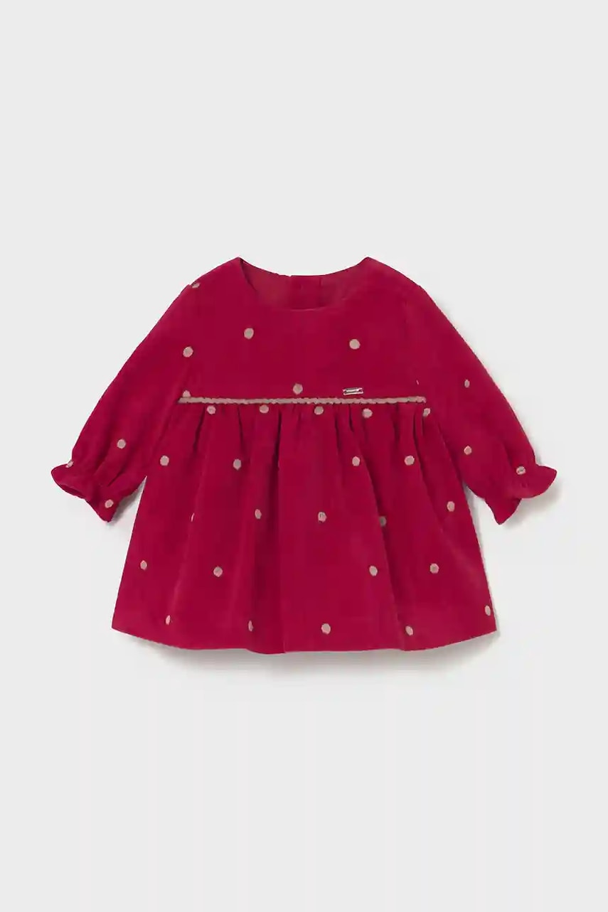 Kojenecké velurové šaty Mayoral Newborn