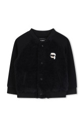 Kojenecký kardigan Karl Lagerfeld černá barva, Z30665