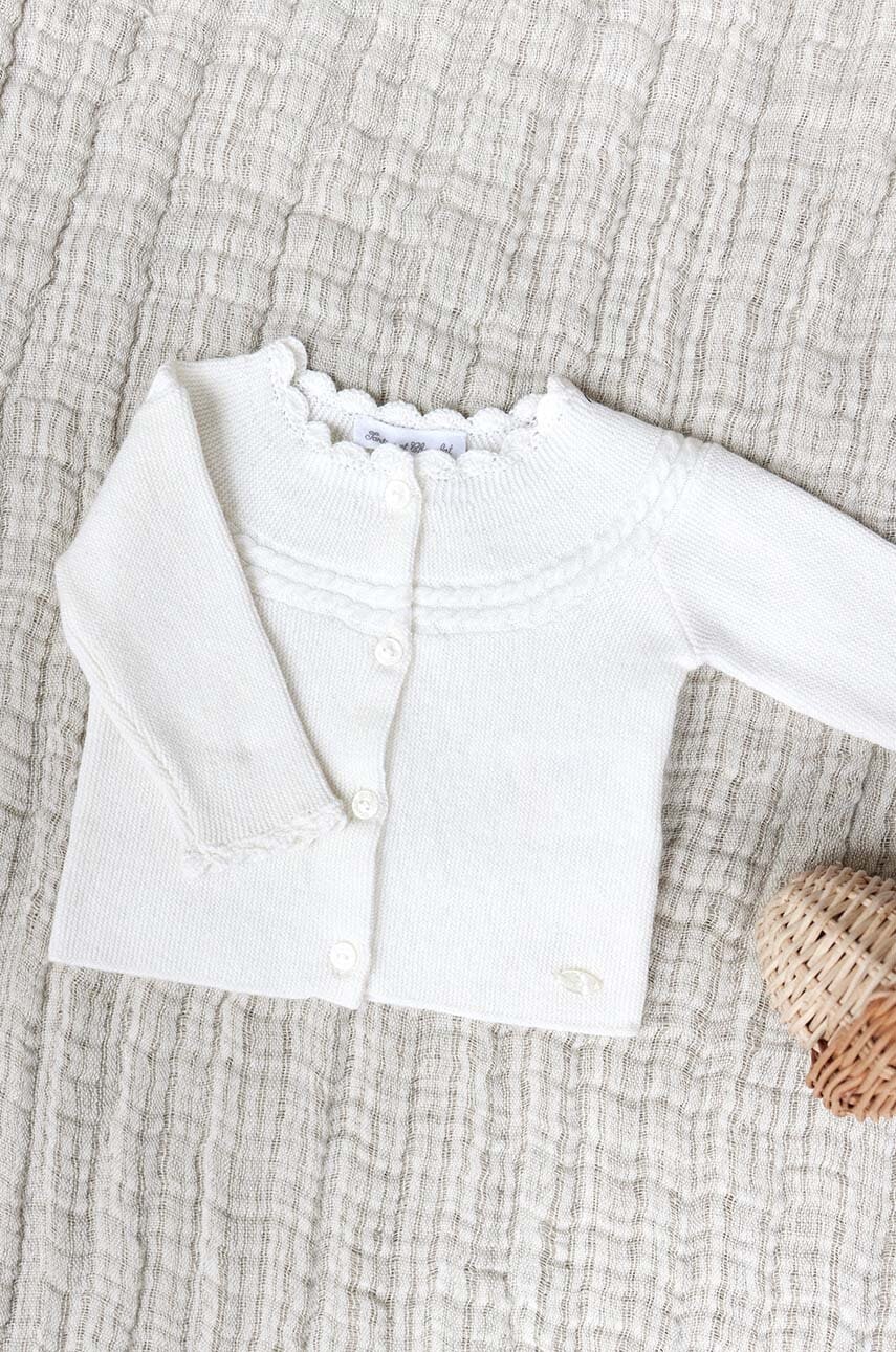 Kojenecký kardigan s příměsí vlny Tartine et Chocolat