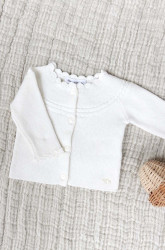 Kojenecký kardigan s příměsí vlny Tartine et Chocolat