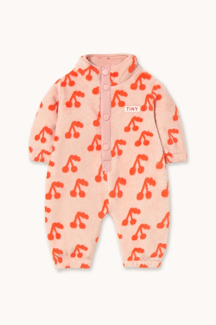 Kojenecký overal Tinycottons CHERRIES POLAR ONE-PIECE