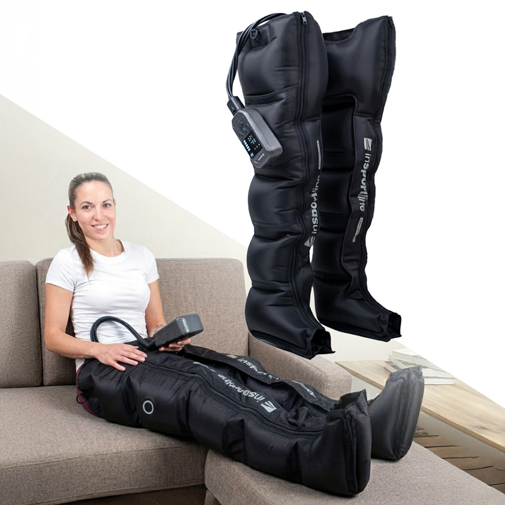 Kompresní masážní nohavice inSPORTline Compflex 50-160 mmHg • 5 komor • 2500 mAh M (155-170)