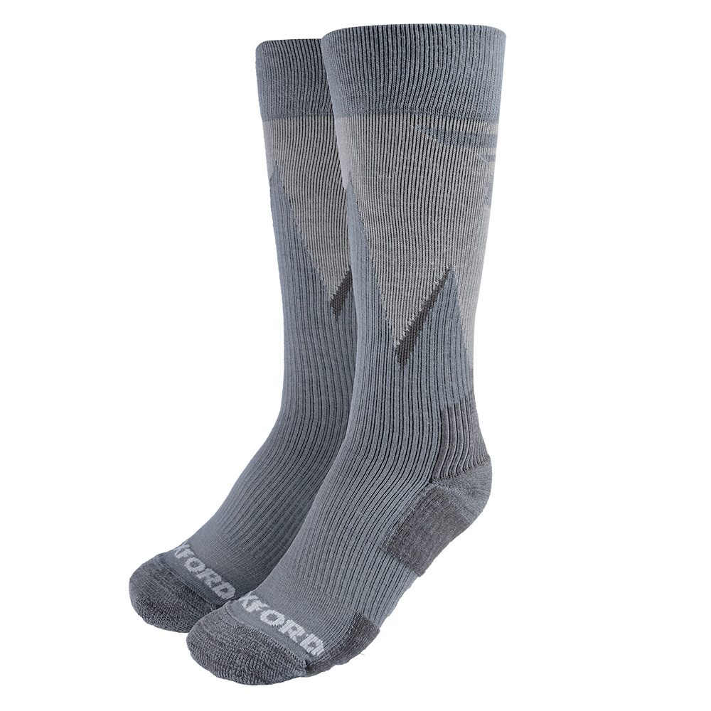 Kompresní ponožky z merino vlny Oxford Merino Oxsocks šedé šedá S (37-39)