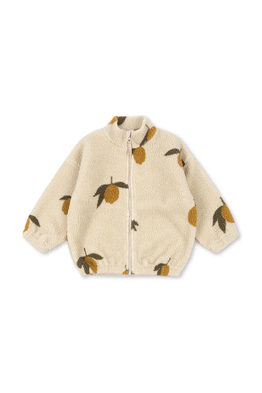 Konges Sløjd  fleece mikina dětská JODY TEDDY JACKET GRS