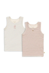 Konges Sløjd  Dětský top  BASIC 2 PACK TANK TOPS GOTS