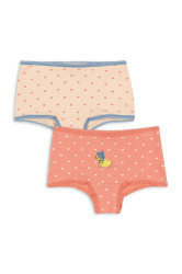 Konges Sløjd  hipster kalhotky dětské bavlněné s elastanem BASIC 2 PACK GIRL HIPSTER GOTS 2-pack