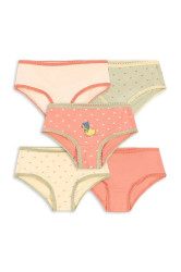 Konges Sløjd  kalhotky dětské bavlněné s elastanem BASIC 5 PACK GIRL UNDERPANTS GOTS 5-pack
