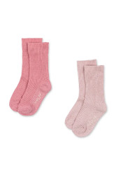 Konges Sløjd  ponožky dětské 2 PACK RIB GLITTER SOCKS 2-pack