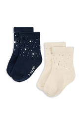 Konges Sløjd  ponožky dětské 2 PACK SPARKLE SOCKS 2-pack