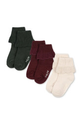 Konges Sløjd  ponožky dětské 3 PACK FRILL SOCKS 3-pack