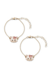 Konges Sløjd  sada dětských náramků KITTY BESTIE BRACELETS 2 PCS