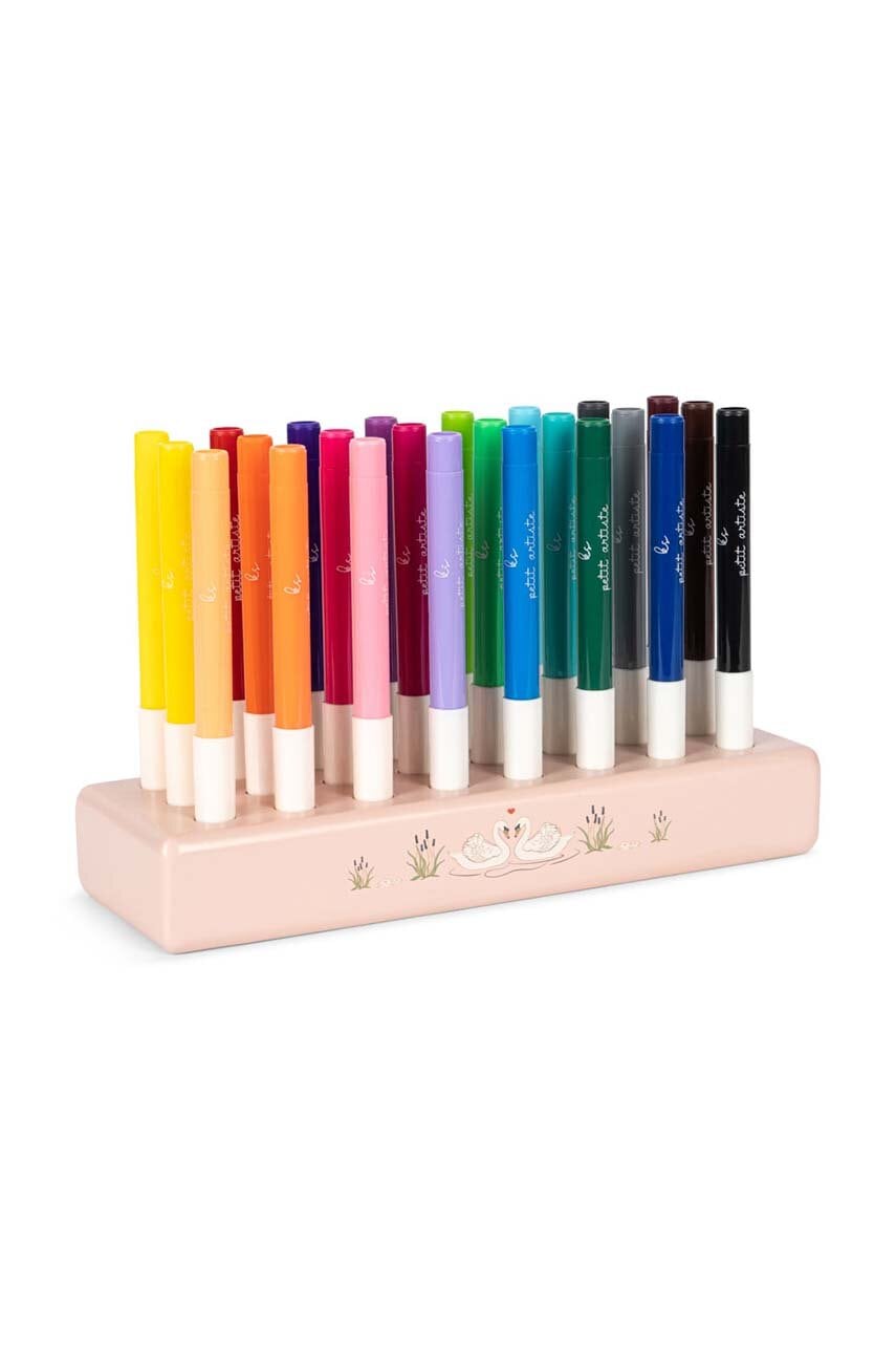 Konges Sløjd  Sada fixů  MARKERS IN WOODEN BLOCK 24 PCS FSC 24-pack