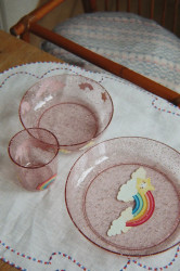 Konges Sløjd  sada nádobí dětská SPARKLY DINNER SET