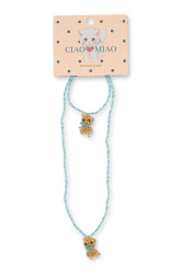 Konges Sløjd  sada šperků dětská KITTY NECKLACE AND BRACELET SET