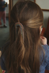 Konges Sløjd  sponka do vlasů dětská kovová SPARKLY RAINBOW HAIR CLIP