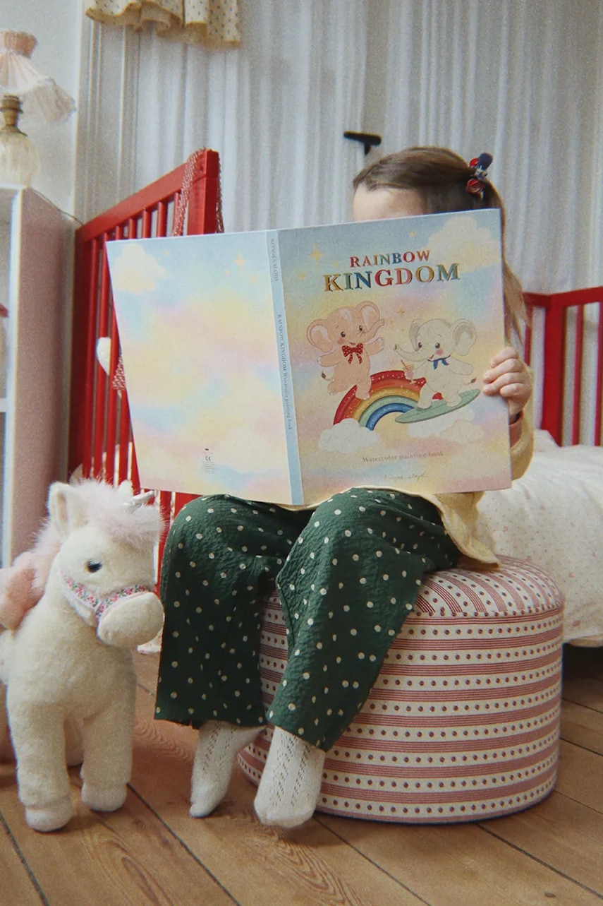 Konges Sløjd  vodní omalovánka dětská RAINBOW WATERCOLOR BOOK