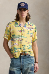 Košile Polo Ralph Lauren pánská, žlutá barva, regular, 710964796