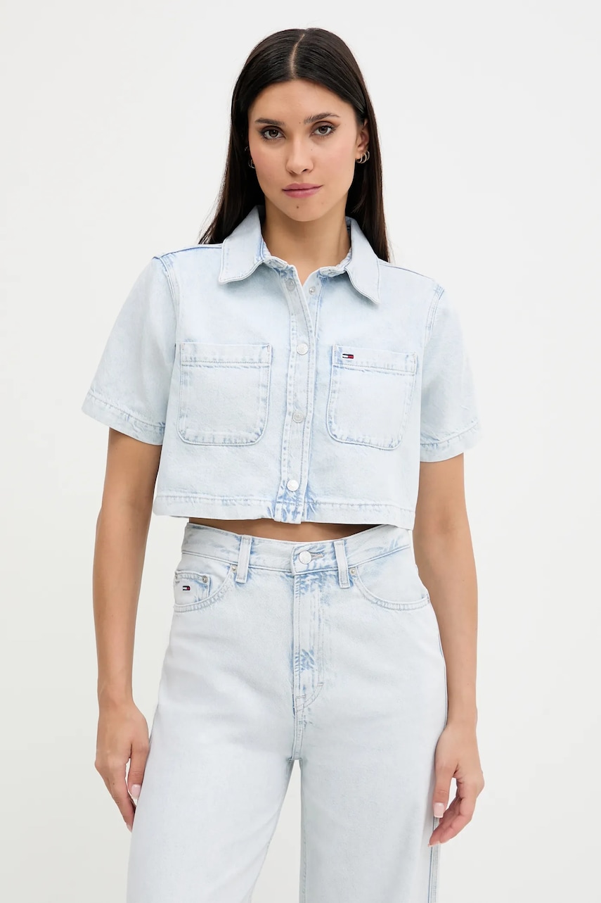 Košile s bavlnou Tommy Jeans