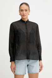 Košile s příměsí hedvábí Pinko