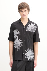 Košile s příměsí lnu AllSaints FLORAZE