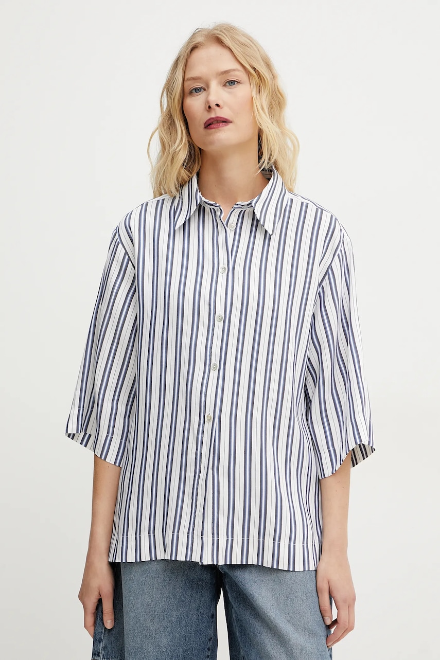 Košile s příměsí lnu Marella MANNA