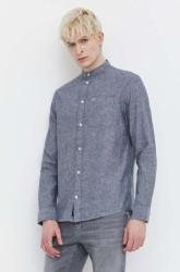 Košile s příměsí lnu Tommy Jeans