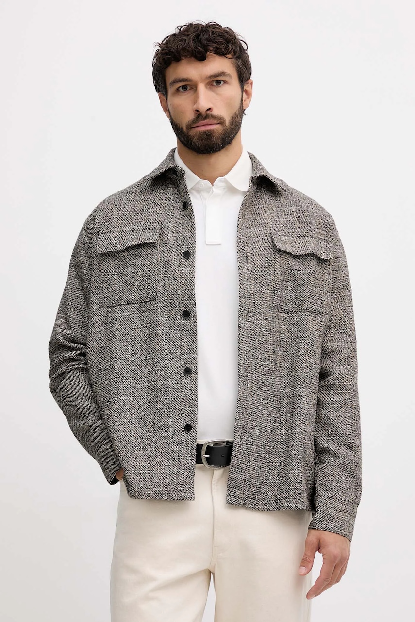 Košile s příměsí vlny Karl Lagerfeld