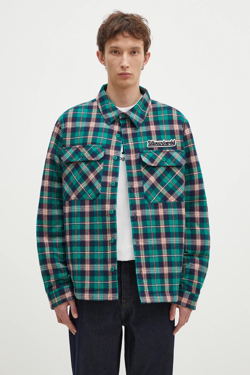 Košilová bunda Billionaire Boys Club Padded Check Overshirt