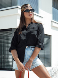 Koszula damska ELEGANZZA czarna Dstreet